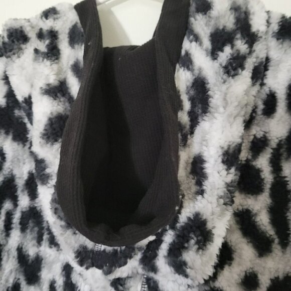 Taverde teddy bear pullover half zip front pockets side, hooded - Picture 7 of 7